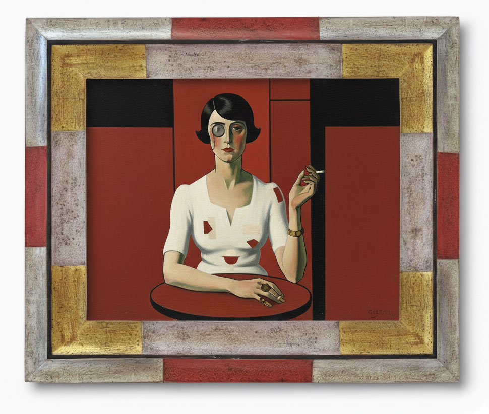 Porsenna Devant angle or fin vieux blanc Petit plat noir Ext angle or blanc rouge vif